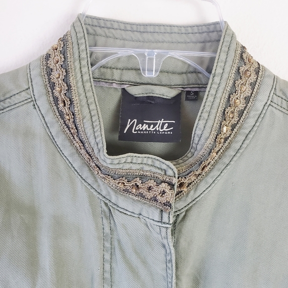 Nanette Lepore Anorak with Bead Embroidery Detail - Picture 2 of 4